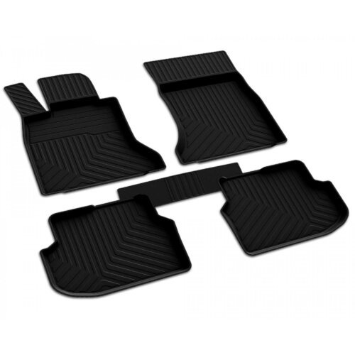 4D Premium Gummi Auto Fussmatten Set Passend für BMW 5 (F10) Facelift Baujahr 2013-2017