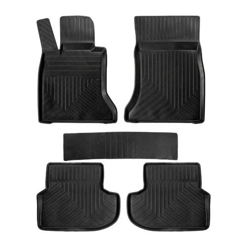 4D Premium Gummi Auto Fussmatten Set Passend für BMW 5 (F10) Facelift Baujahr 2013-2017