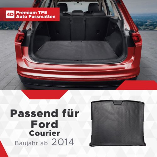 4D Kofferraum Matte passend für Ford Courier ab 2014