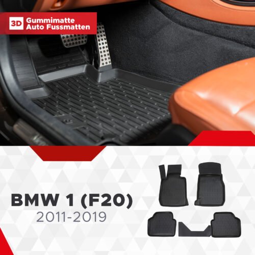 3D Fussmatten passend für BMW 1 (F20) 2011-2019