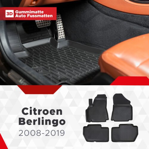 3D Fußmatten passend für Citroen Berlingo 2009-2018