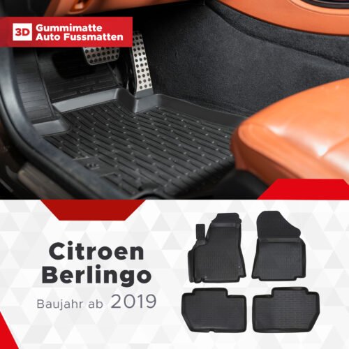 3D Fußmatten passend für Citroen Berlingo ab 2019