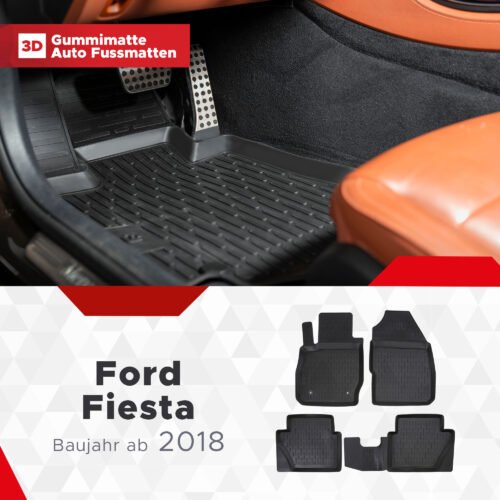 3D Fussmatten passend für Ford Fiesta 2018-2022