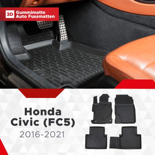 3D Fußmatten passend für Honda Civic (Fc5) 2016-2021