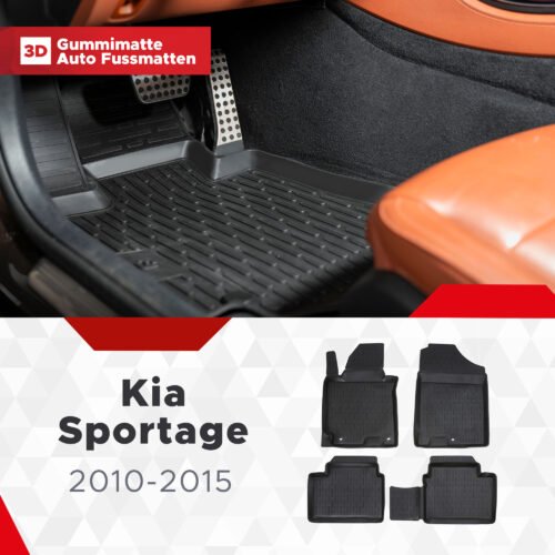 3D Fußmatten passend für Kia Sportage 2010-2015