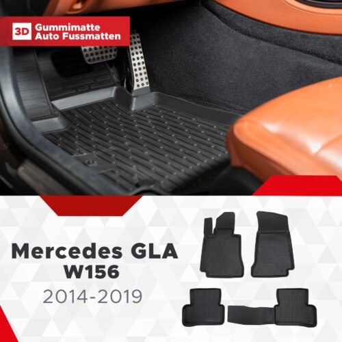 3D Fussmatten passend für Mercedes GLA W156 2014-2020