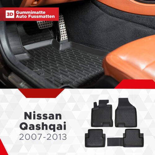 3D Fußmatten passend für Nissan Qashqai Baujahr 2006-2013