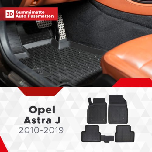 3D Fussmatten passend für Opel Astra J 2010 - 2019
