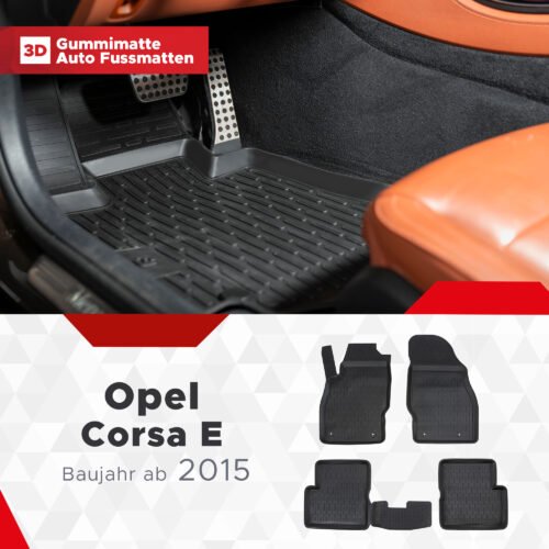 3D Fussmatten passend für Opel Corsa E ab 2014