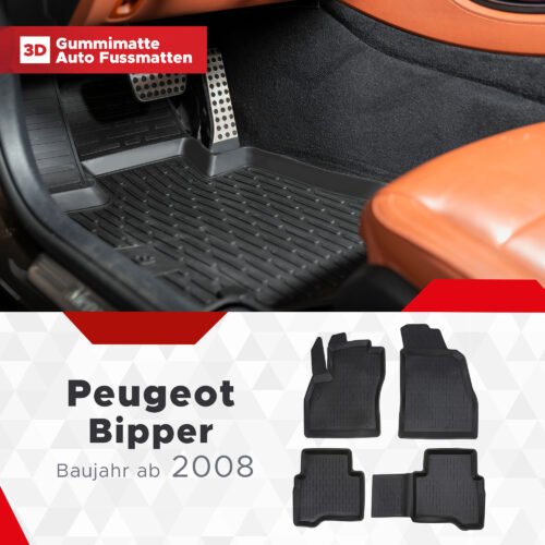 3D Fussmatten passend für Peugeot Bipper ab 2008