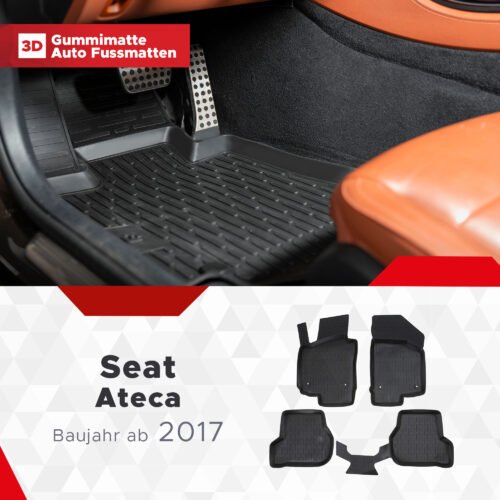 3D Fussmatten passend für Seat Ateca ab 2016