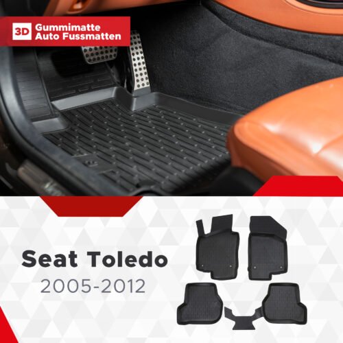 3D Fußmatten passend für Seat Toledo 2004-2009