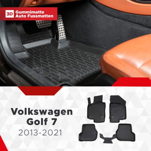 3D Fussmatten passend für Volkswagen Golf 7 2012-2019