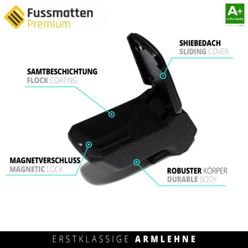 Mittelarmlehne Armauflage GRAU Passend für Dacia Duster Baujahr 2009-2018 – Bild 5